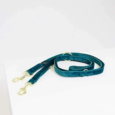 Image of Kentucky Dog Lead Velvet Emerald Size L 2 m