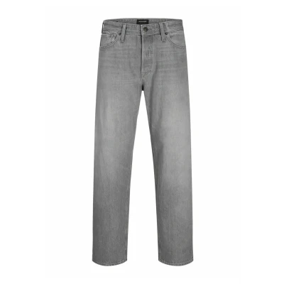 Image of Jack &amp; Jones Eddie Loose Jeans, Men&#039;s, Size: 27x30, Grey denim
