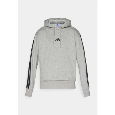 Image of adidas Sportswear Essential Three Stripes Zipup sweatshirt, Men&#039;s, Size: XL, Olive/black