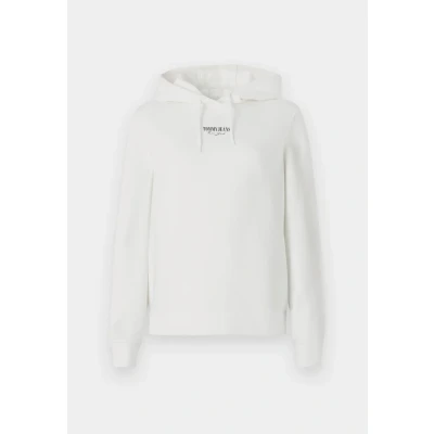 Image of Tommy Jeans LOGO Hoodie Sweatshirt, Women&#039;s, Size: 4, Ecru