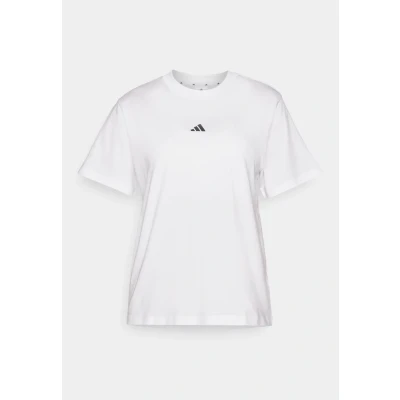 Image of adidas Sportswear Essentials Small LOGO Basic Tshirt, Women&#039;s, Size: XS, White/black