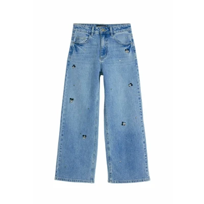 Image of Desigual Mikcey Straight leg jeans, Women&#039;s, Size: 6, Blue