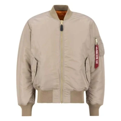 Image of ALPHA INDUSTRIES Men&#039;s Falcon II Bomber Jacket, Vintage Sand, S