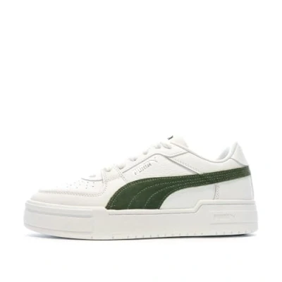 Image of PUMA Men&#039;s White/Khaki Sneakers Pro Classic, white, 4 UK