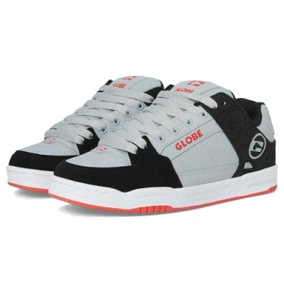 Image of Globe TILT Skate shoes, Men&#039;s, Size: 7, Steel/black Leather/synthetics