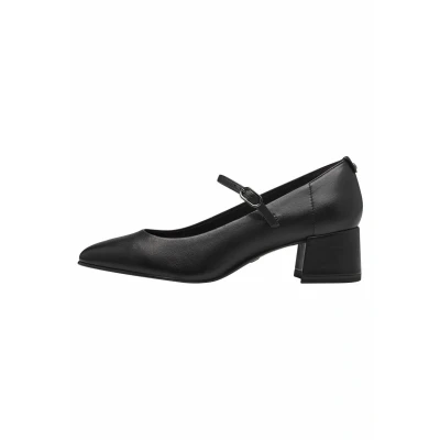 Image of Tamaris Women&#039;s 1 22311 43 Pump, Black Leather, 4 UK