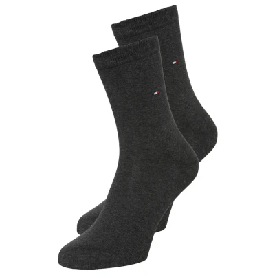 Image of Tommy Hilfiger Women&#039;s CLSSC SOCK (pack of 2), Anthracite Melange, 3 5