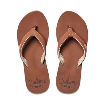 Image of Reef Women&#039;s Cushion Sands Flip Flop, 4 UK, Espresso, UK