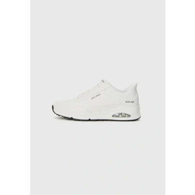 Image of Skechers Men&#039;s Uno Banksia Luxe Sneaker, White, 10.5 UK