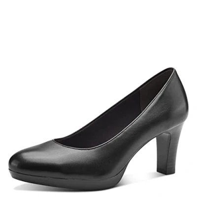 Image of Tamaris women&#039;s classic pumps, heel shoes, touchit footbed, elegant, high heels, heeled black, EU 42, 8 UK