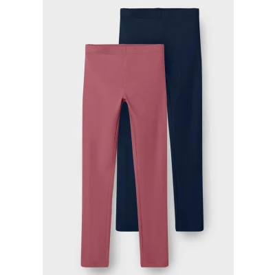 Image of Name it Nkfvivian 2 PACK Leggings Trousers for kids, Size: 18 24m, Light pink