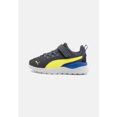 Image of Puma Anzarun LITE Unisex Road running shoes for kids, Size: 5K, Galactic gray/lemon sherbert/black Textile