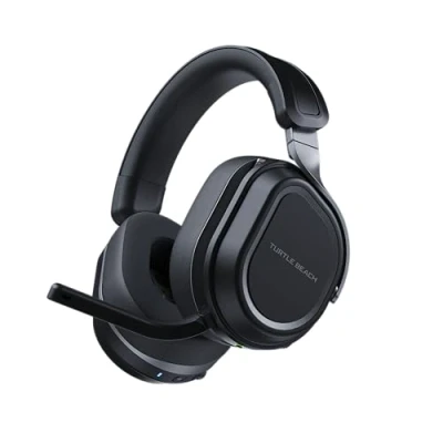 Image of Turtle Beach Stealth 700 Black PC Wireless Gaming Headset w/ 80hr Battery, Bluetooth, Dual Transmitters &amp; 60mm Speakers for PC, PS5, PS4, Nintendo Switch Mobile
