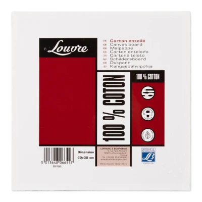 Image of Lefranc Bourgeois Colouring Cardboard, Cotton, White, 30 x 30cm Malpappe