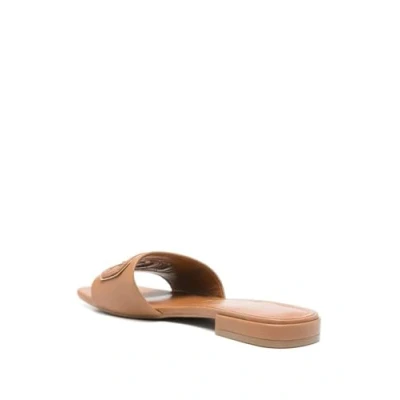 Image of Guess Tarisha Mules, Women&#039;s, Size: 4, Cognac Leather