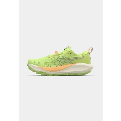 Image of Asics GEL Trabuco 13 Trail running shoes, Women&#039;s, Size: 3, Lime green/rainstorm grey shoes