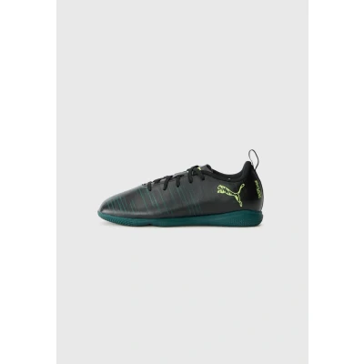 Image of Puma Unisex Kid&#039;s Future 8 Play It Jr Soccer Shoe, Black Fizzy Light Green Terrain, 4 UK