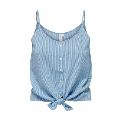 Image of ONLY Kurzes ÄRMELLOSES Top, Women&#039;s, Size: XS, Cloud dancer