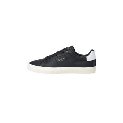 Image of Pepe Jeans Men&#039;s Kenton Fresh M Sneak, Black, 6 UK
