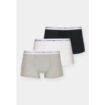 Image of Tommy Hilfiger Trunk Signature 3 PACK Pants, Men&#039;s, Size: Small, Grey heather/black/white