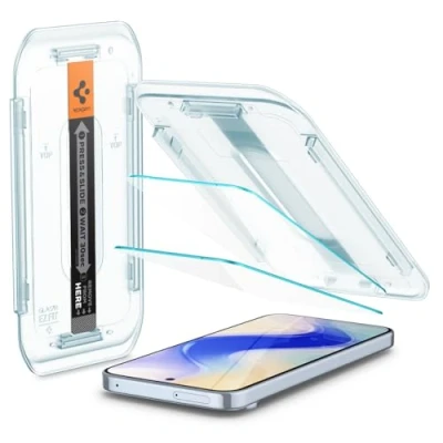 Image of Spigen EZ Fit Tempered Glass Clear Screen Protector Google Pixel 9 Pro XL 2 Pack