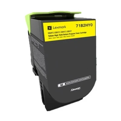 Image of Lexmark 71B2HY0 High Capacity Toner Cartridge Yellow