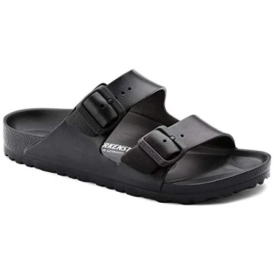 Image of BIRKENSTOCK Women&#039;s Slides, Black 129421, 46 EU