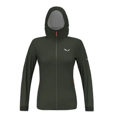 Image of Salewa PUEZ 2.5L PTX Jacket W Hardshell jacket, Women&#039;s, Size: 10, Dark olive