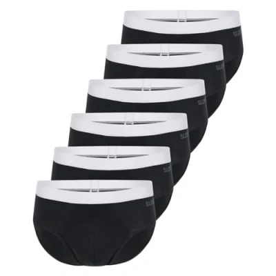 Image of Sloggi GO ABC 2 0 6P Briefs, Men&#039;s, Size: XXL, Black