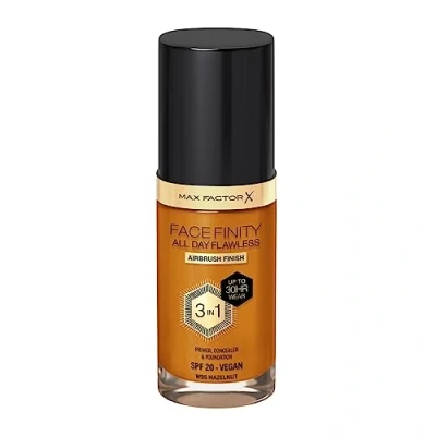 Image of Max Factor Facefinity All Day Flawless 3 in 1 Vegan Foundation 30ml (Various Shades) W95 HAZELNUT