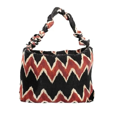 Image of Desigual Women&#039;s Bols_zigzag Pleated Idome Shoulder Bag, black, One Size EU, Einheitsgröße
