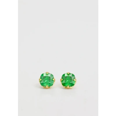 Image of kate spade new york Flower Studs Earrings green/goldcoloured, Women&#039;s, Size: One Size, Green/gold/coloured