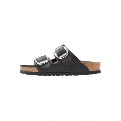 Image of Birkenstock Arizona BIG Buckle Mules, Women&#039;s, Size: 8, Black Leather