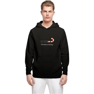 Image of Merchcode Christmas Loading Basic Hoodie, Men&#039;s, Size: XXL, Black