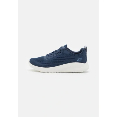 Image of Skechers Women&#039;s Bobs Squad Chaos Face Off Sneaker, Navy Engineered Knit, 5 UK