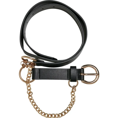 Image of Urban Classics Belt, Men&#039;s, Size: L/XL, Black gold