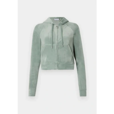 Image of Juicy Couture Madison Hoodie Zipup sweatshirt, Women&#039;s, Size: XXS, Light green