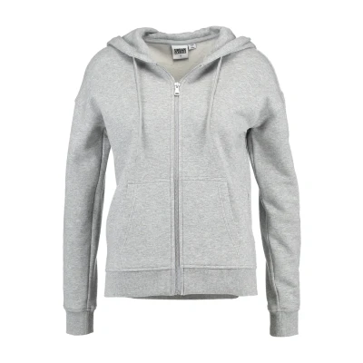 Image of Urban Classics Hoody Zipup sweatshirt, Women&#039;s, Size: XS, Grey