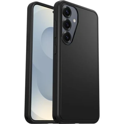 Image of OtterBox Symmetry Plastic Back Cover Black Magnetic Samsung Galaxy S25