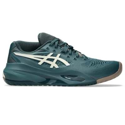 Image of Asics GEL Resolution Multicourt tennis shoes, Men&#039;s, Size: 48, Saxon green/birch shoes