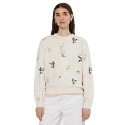 Image of Scotch &amp; Soda ALL OVER Embroidery Regular Sweatshirt, Women&#039;s, Size: XS, Soft ice