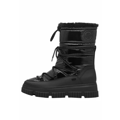 Image of s.Oliver Winter boots, Women&#039;s, Size: 4, Black Textile/synthetics