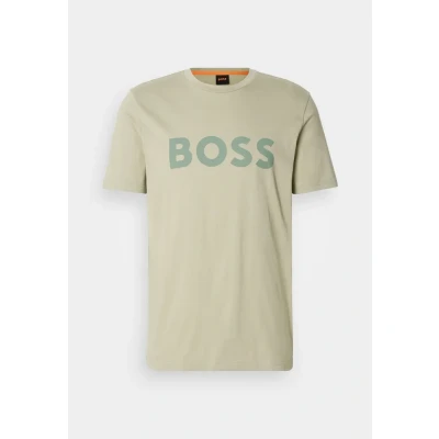 Image of BOSS Thinking Print Tshirt, Men&#039;s, Size: XXL, Open green