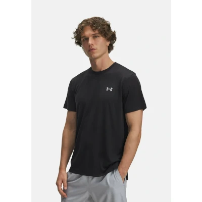 Image of Under Armour Shortsleeves Launch CAMO Sports Tshirt, Men&#039;s, Size: Large, Black (002)