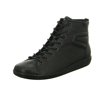 Image of ECCO Laceup ankle boots black with sole (20652356723), Women&#039;s, Size: 4 4.5, (206523 56723) Leather