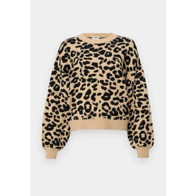 Image of Noisy May Nmcharlott Oneck Jumper, Women&#039;s, Size: 8, Beige