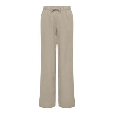 Image of ONLY Onlcaro PULL UP PANT Trousers, Women&#039;s, Size: XS, Tan