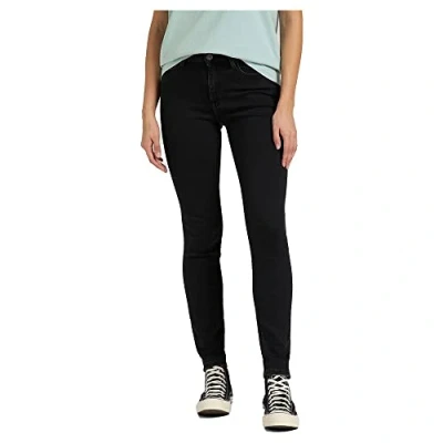 Image of Lee Forever Jeans Skinny Fit, Women&#039;s, Size: 26x31, Black avery