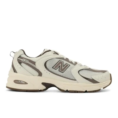 Image of New Balance 530 Road running shoes, Size: 9, beige Leather and textile