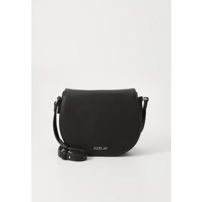 Image of Replay Ladies Faux Leather Shoulder Bag, 098 Black, Einheitsgröße